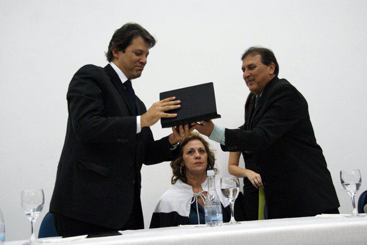 Ministro recebe título de Professor Honoris na Universidade Federal de Lavras. Foto: Helder Tobias / Ascom Ufla