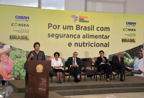 Para a presidenta, a política de segurança alimentar contribui para o fim da miséria extrema (Foto: Fabiana Carvalho) Para a presidenta, a política de segurança alimentar contribui para o fim da miséria extrema (Foto: Fabiana Carvalho)