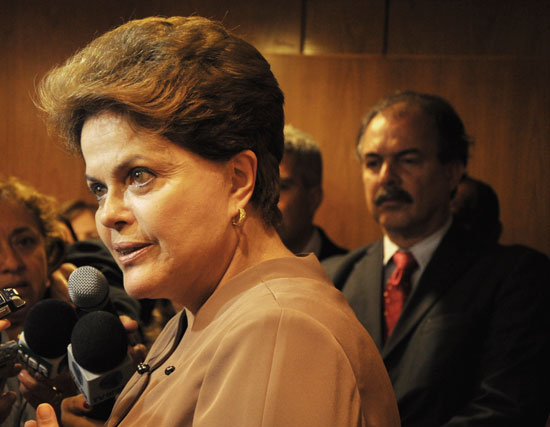 Ao anunciar a nova parceria com o Canadá, Dilma destacou a importância das tecnologias desenvolvidas por aquele país (Foto: Fabiana Carvalho) 