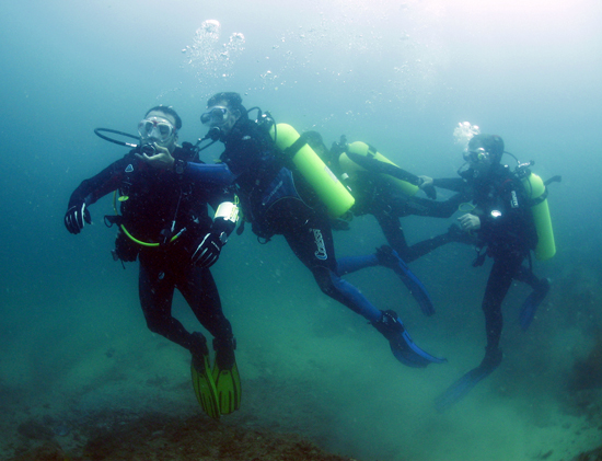 O curso técnico de mergulho está entre as centenas de opções de formação técnica gratuita no país oferecidas por meio do Pronatec (foto: www.byfish.com.br)