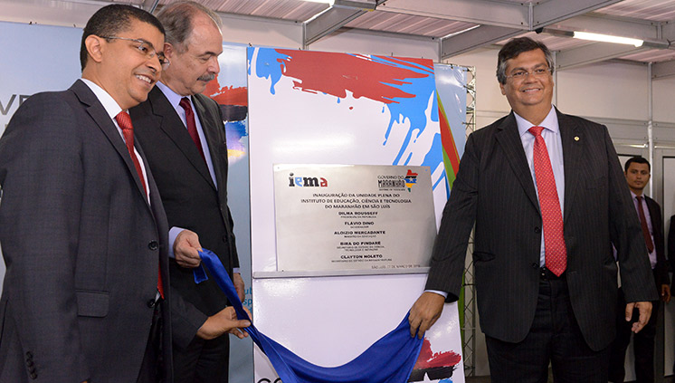 Para o ministro Mercadante, as novas unidades do instituto maranhense representam uma semente para a educação do futuro (Foto: Carlos Geromy - Governo do Maranhão)