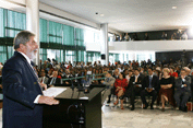 Durante o evento, presidente destacou as políticas afirmativas nas universidades como forma de garantir a inclusão de jovens negros e pobres na educação superior (Foto: Ricardo Stuckert)